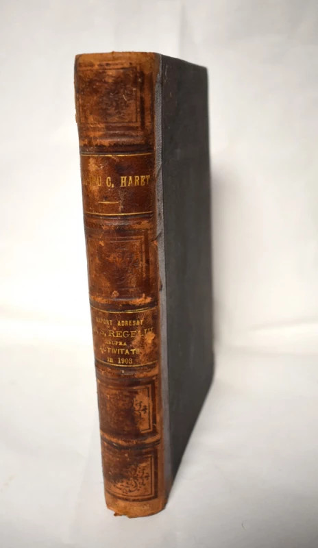 Carte veche spiru c haret raport adresat regelui carol i coperta originala