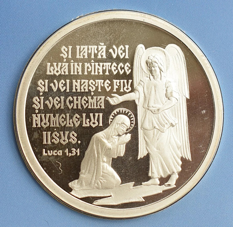 Medalie din argint Crăciun Fericit România 2006 Monetăria Statului avers